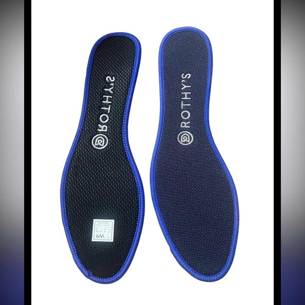 Rothy’s ‘The Flat’ Ballet Shoe Round Toe, Navy Solid, size 9 NAVY BLUE - Picture 3 of 11